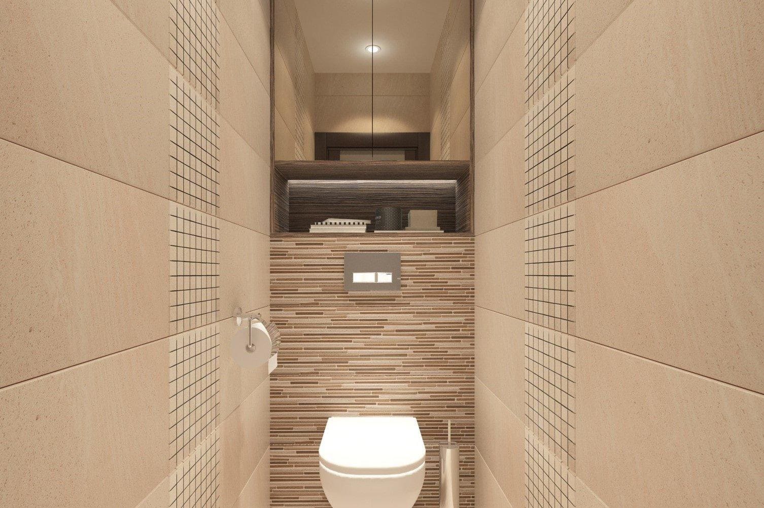 Дизайн маленькой туалетной комнаты в квартире